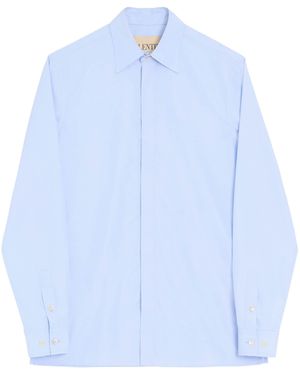 Valentino Garavani Cotton Long-Sleeve Shirt - Blue