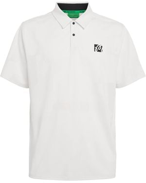 Malbon Performance Mesh Polo Shirt - White