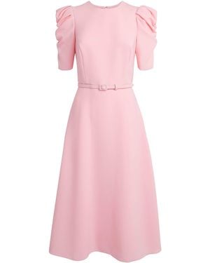 Carolina Herrera Crepe Midi Dress - Pink