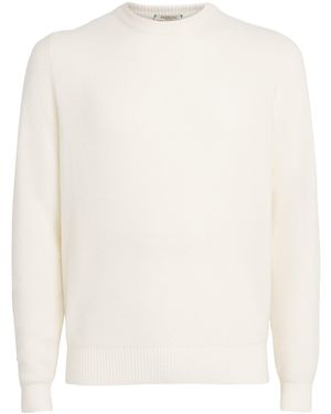 FIORONI CASHMERE Cashmere Crew-Neck Sweater - White