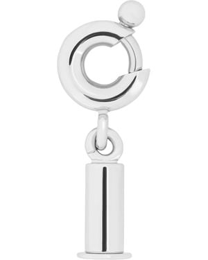 Loewe Brass Personalisation Bar Bag Charm - White