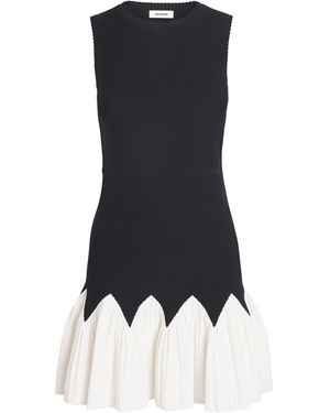 Sandro Two-Tone Mini Dress - Black