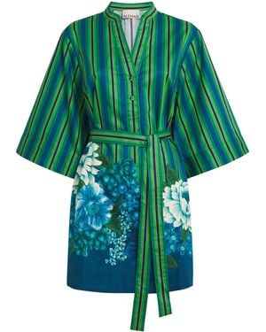 ALÉMAIS Organic Cotton Margo Tunic Midi Dress - Green