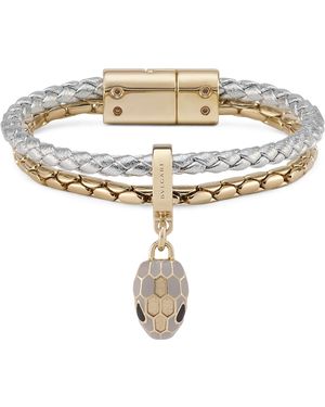 BVLGARI Extra Small Serpenti Forever Braided Chain Bracelet - Metallic
