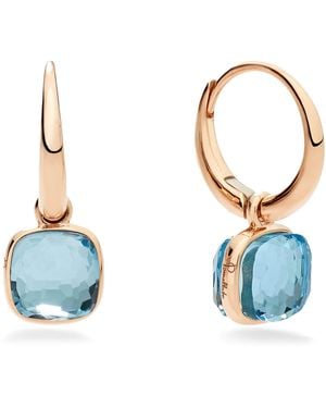 Pomellato And Topaz Nudo Earrings - Blue