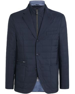 Corneliani Technical Hybrid Blazer Jacket - Blue