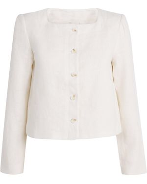 Posse Linen Emma Jacket - White