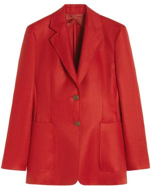 Max Mara Linen Blazer - Red