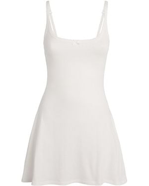 Skims Drop Needle Mini Dress - White