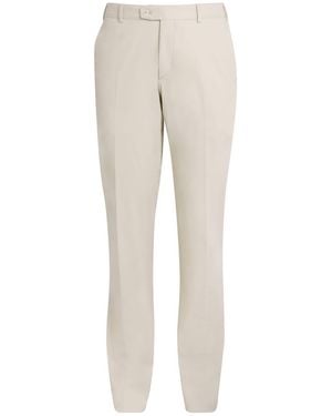 Brioni Wool Tailored Trousers - Natural