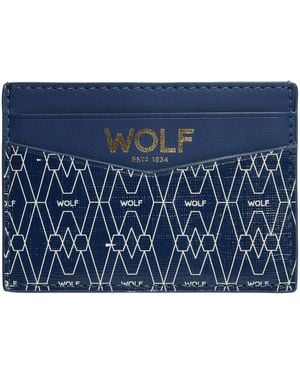 Wolf Signature Card Holder - Blue