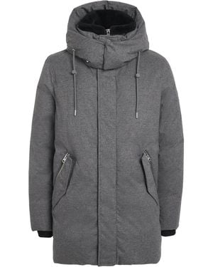 Mackage Down Shearling Hooded Parka Coat - Grey
