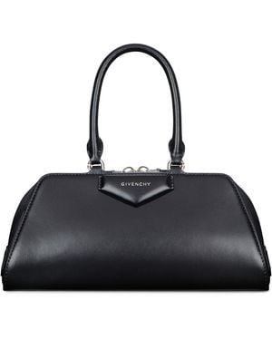 Givenchy Small Leather Antigona Cube East-West Top-Handle Bag - Black