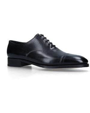 John Lobb Leather Philip Ii Oxford Shoes - Black