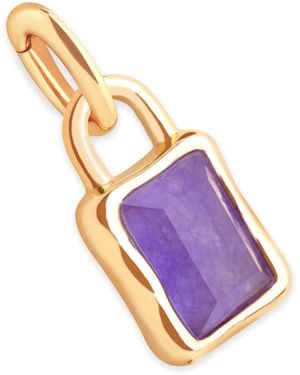 Astrid & Miyu Plated December Birthstone Charm - Metallic