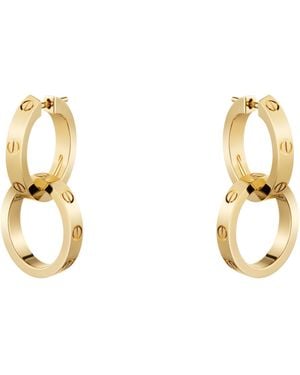 Cartier Love Double Hoop Earrings - Metallic