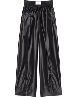 Givenchy Faux Leather Relaxed Pants - Black