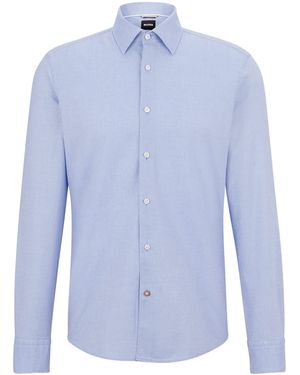 BOSS Cotton Shirt - Blue