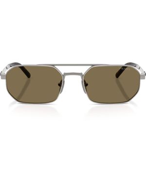 Prada Metal Irregular Sunglasses - Green