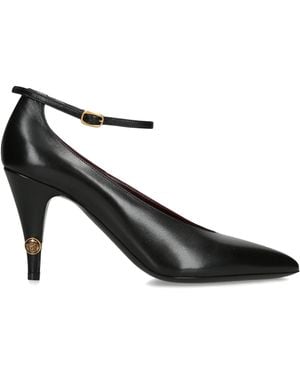 Versace Leather Gianni Pumps 90 - Black