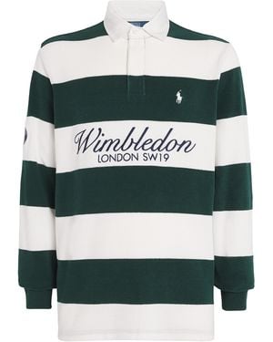Ralph Lauren X Wimbledon Fleece Rugby Shirt - Green