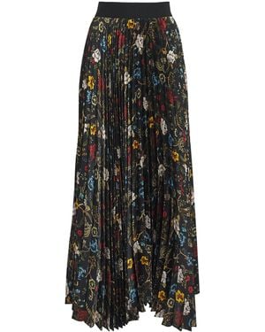 Alice + Olivia Pleated Katz Maxi Skirt - Black