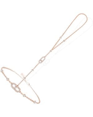Messika Move Uno And Diamond Hand Bracelet - Metallic