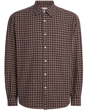 NN07 Organic Cotton Flannel Deon Shirt - Brown