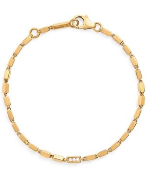 Suzanne Kalan And Diamond Medium Block Chain Bracelet - Metallic