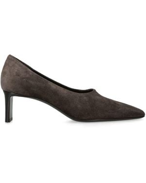 KHAITE Suede Celia Pumps 50 - Brown