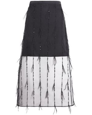 Rag & Bone Embellished Geena Mini Skirt - Black