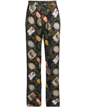 Rhude Bandana Print Wide-Leg Trousers - Black