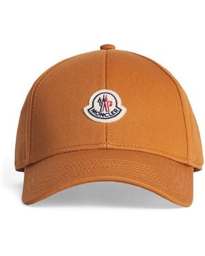 Moncler Cotton Logo Baseball Cap - Orange