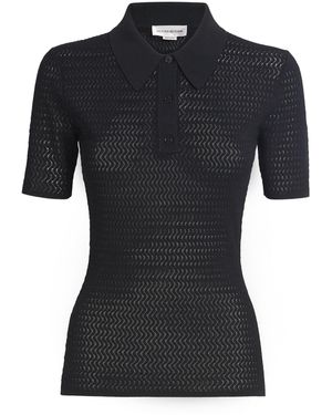 Tシャツ・カットソー Victoria Beckham BLOUSE WITH KNOTTED COLLAR Wrap Front Blouse In Off White – Victoria Beckham Inc