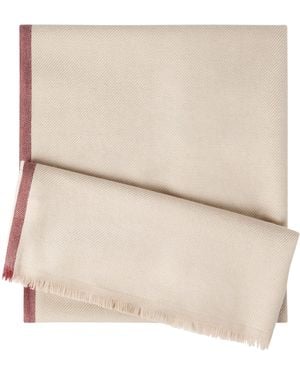 Brunello Cucinelli Wool-Cashmere Scarf - Natural