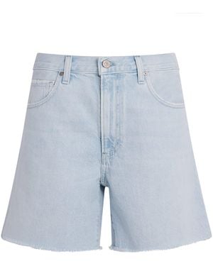 PAIGE Archie Long Denim Shorts - Blue