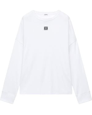 Loewe Long-Sleeve Logo T-Shirt - White
