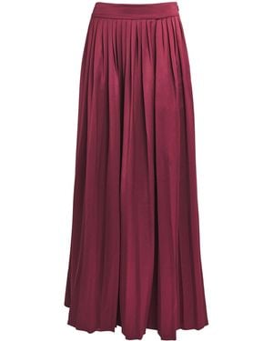 Toccin Pleated Dillon Midi Skirt - Purple