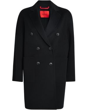 MAX&Co. Virgin Wool Double-Breasted Coat - Black