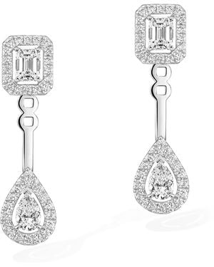 Messika My Twin And Diamond Earrings - White