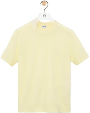 Loewe Wool-Blend Anagram Top - Yellow