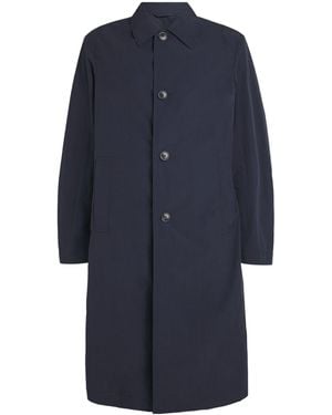 Dries Van Noten Water-Repellent Coat - Blue