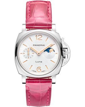 Panerai Stainless Steel Luminor Due Luna Watch - Pink