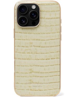 Aspinal of London Leather Iphone 16 Pro Max Case - Green