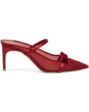 Malone Souliers Glittered Aurora Heeled Mules 70