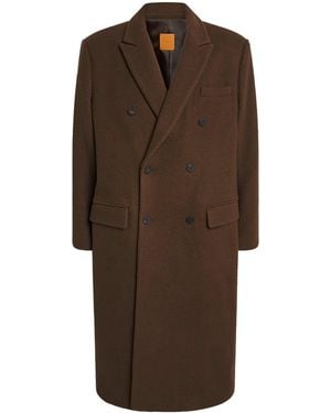 LE17SEPTEMBRE Wool-Blend Double-Breasted Coat - Brown