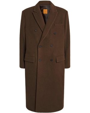 LE17SEPTEMBRE Wool-Blend Double-Breasted Coat - Brown