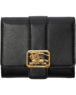 Burberry Leather Rider Wallet - Black