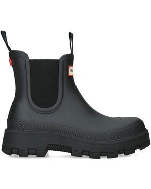 HUNTER Elements Elasticated Chelsea Boots - Black
