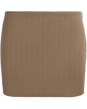Camilla & Marc Wool-Blend Stripe Maxim Skirt - Brown